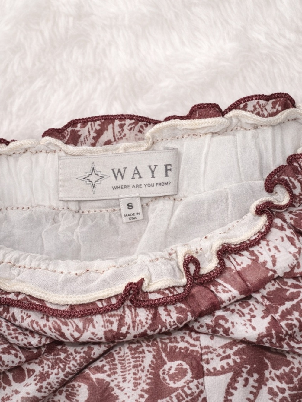 Wayf Brown Floral Sheer Circle Skirt - Picture 2 of 2